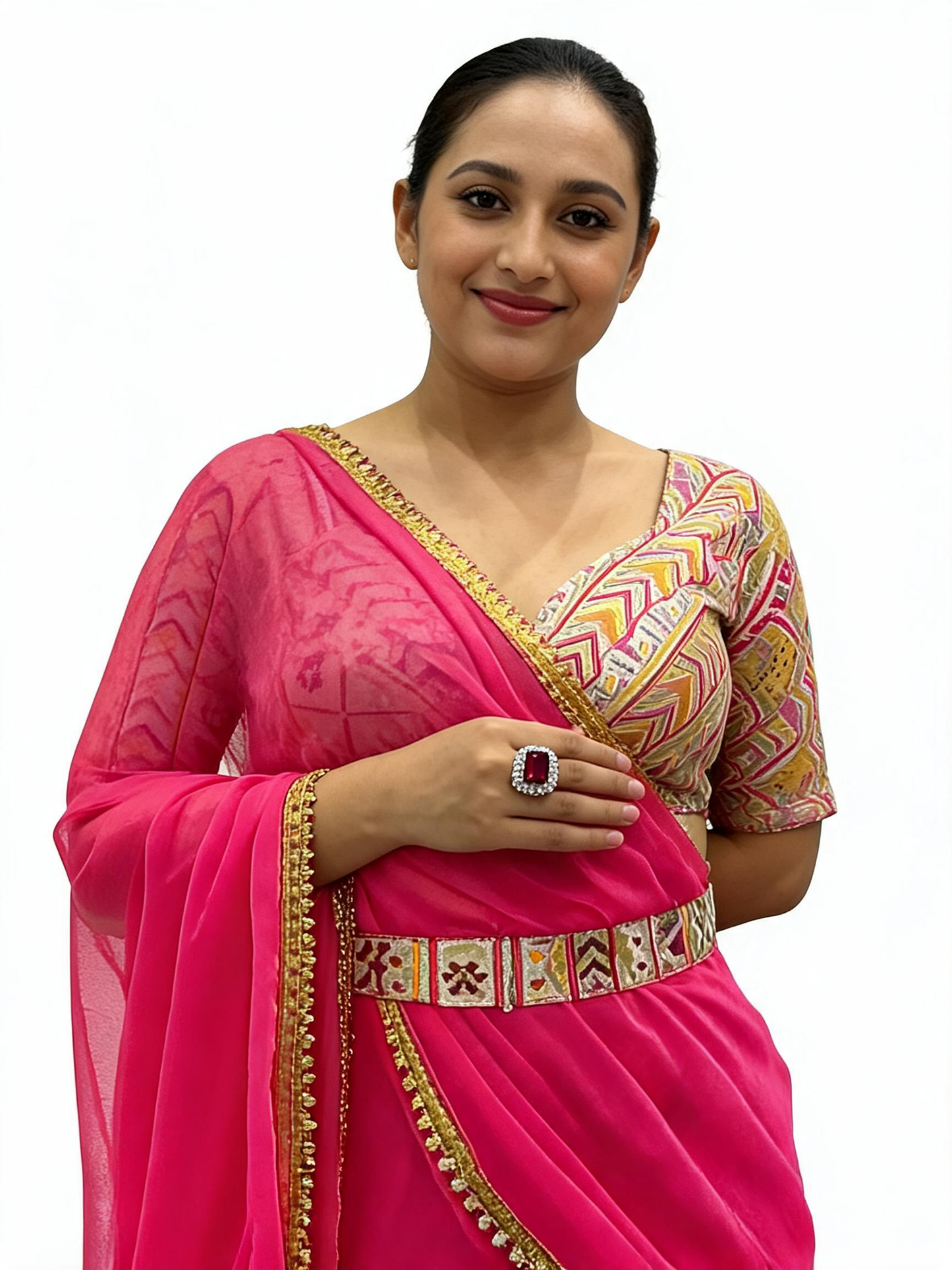 AD Premium Ring Perfect for Saree Blouse, Festival, Party-Function