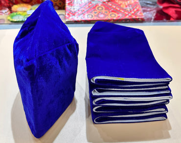 Boys Velvet Topi Blue