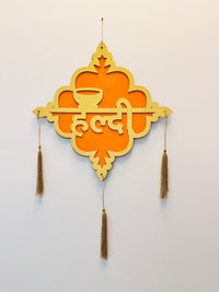 Mehendi & Haldi Decor Board