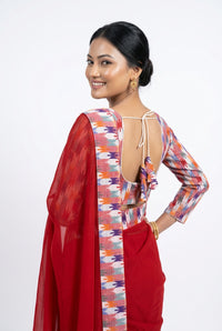 New Arrival Designer Dhaka Saree Set-Red