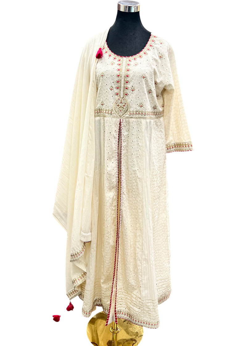 Alia Anarkali Creamy