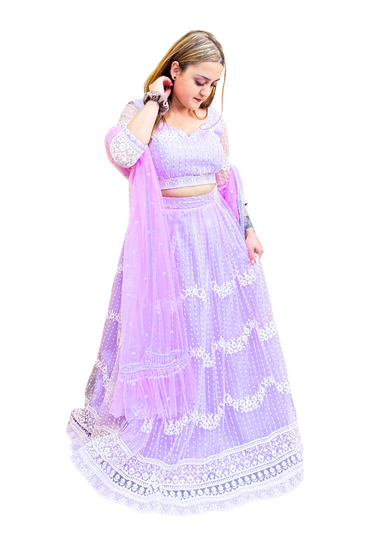 BG Lehenga Choli-Light Lavender