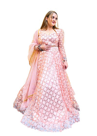 Hand Work Lehenga Choli-Baby Pink