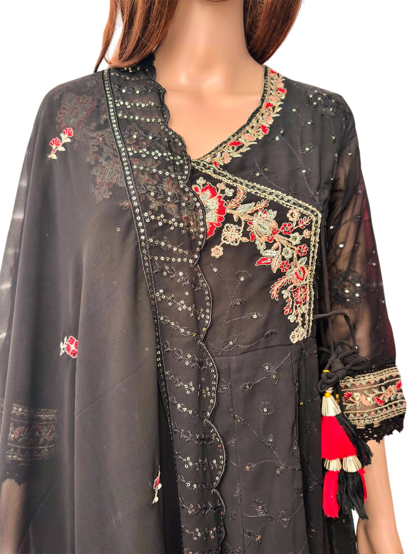 New Arrival Forever Hits Premium 3 Pc Party Wear Anarkali Suit Size 38 Fit for 36-38