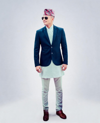 Blazer Plain Navy Blue