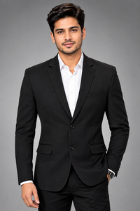 Blazer Plain Black Perfect For Wedding, Party Function & Official Wear Size 38 M