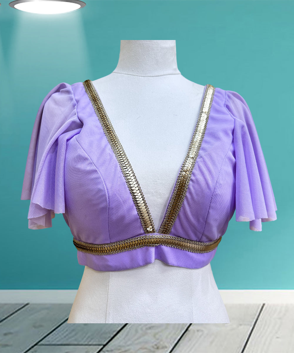 Designer Party Wear Blouse Purple