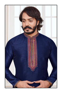 Stylish Kurta with Pyjama-Blue