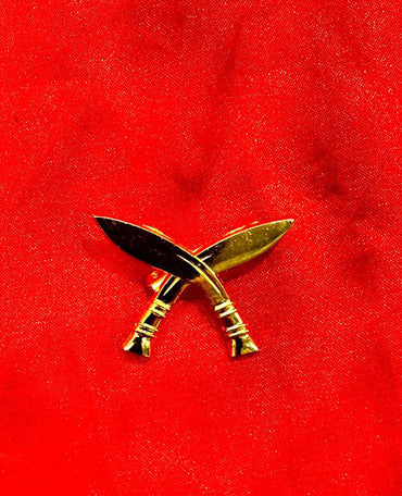 Khukuri Cross Brooch