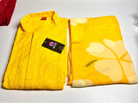 Couple Matching Set Saree & Kurta-Yellow