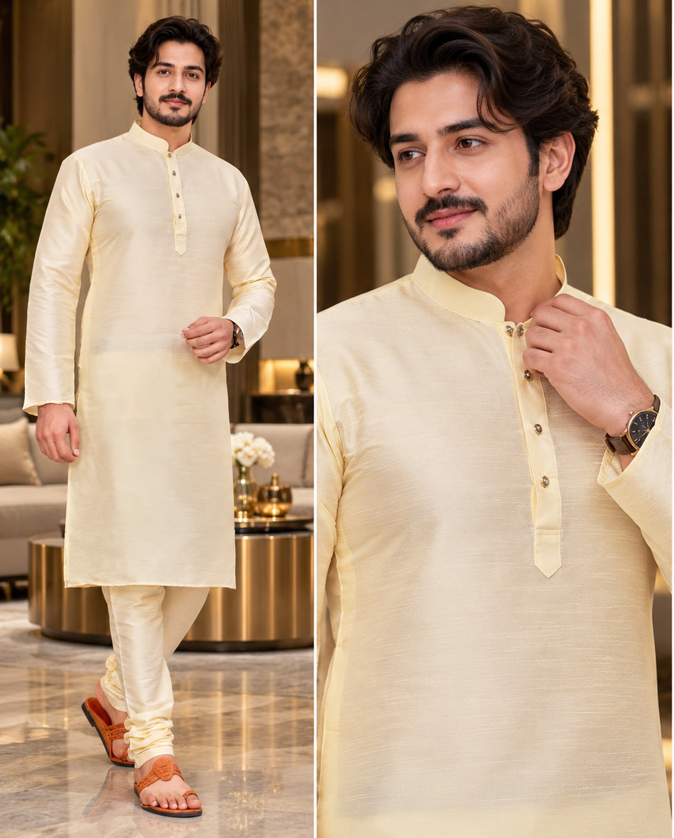 Kurta Pyjama set Size 36-40 Creamy
