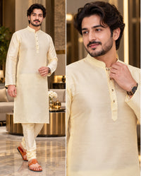 Kurta Pyjama set Size 36-40 Creamy