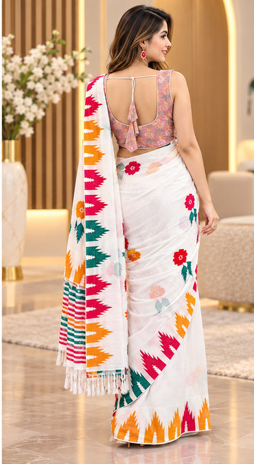 Premium Embroidery Dhaka Saree | 5 Colors