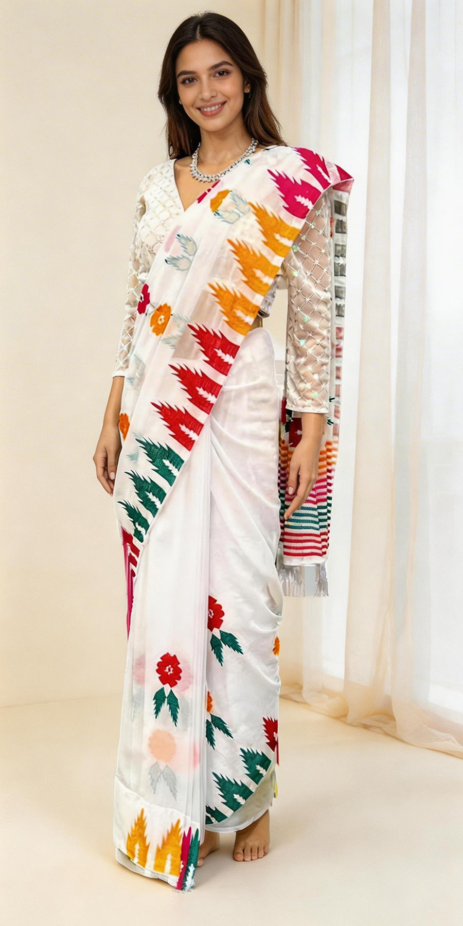 Dhaka Saree | Embroidery | 5 Colors