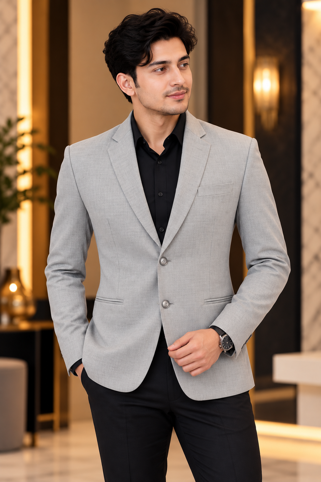 Men's Blazer GN 36 (Small) Gray
