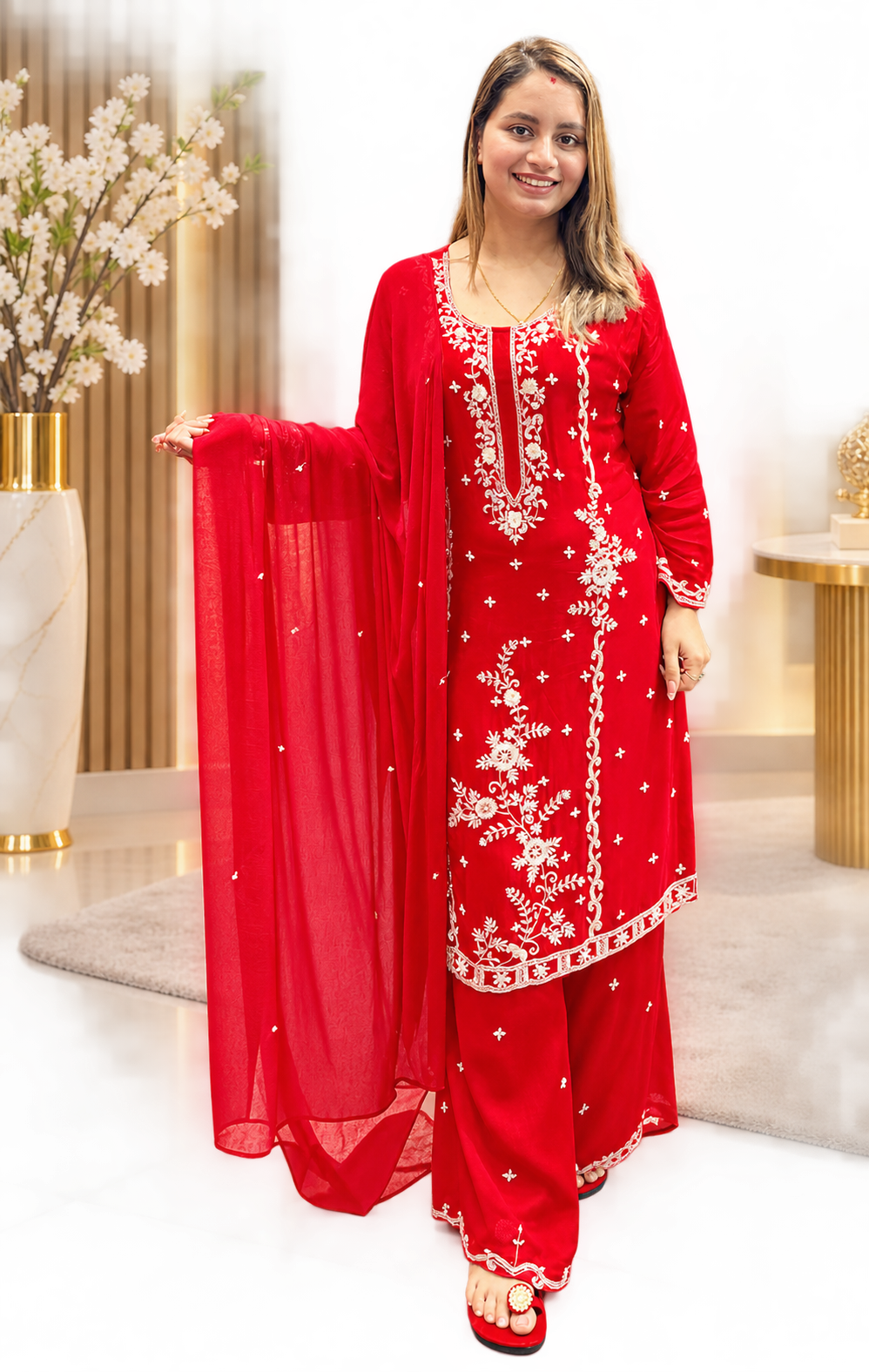 Heavy hand work party / festival wear Palazoo set 40 (L)