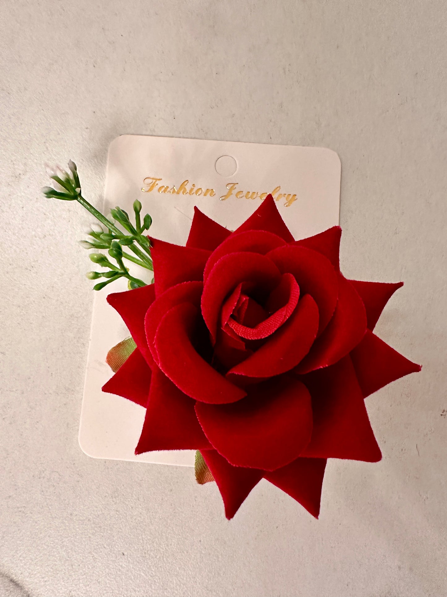 Rose brooch-Hair Design