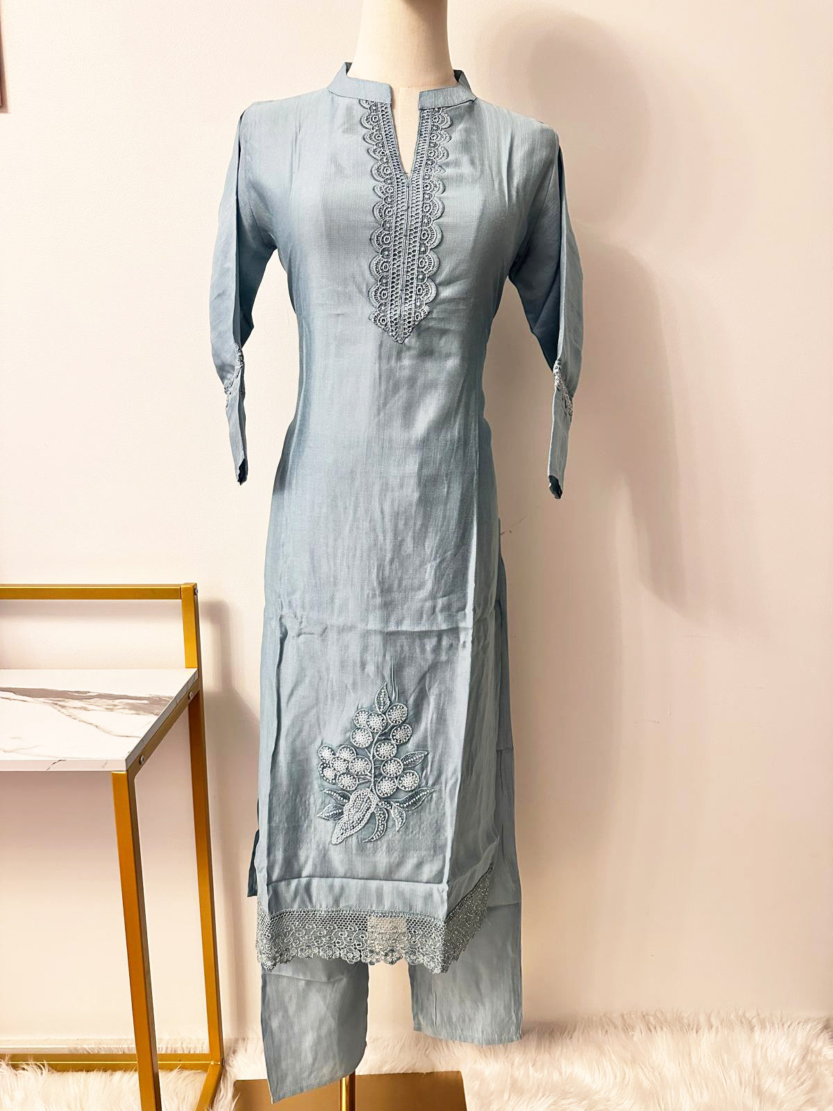 3 Pc Kurtha Suit 38-44 | 2 Colors