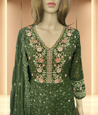 New Arrival Forever Hits Premium 3 Pc Party Wear Anarkali Suit Size 38 Fit for 36-38