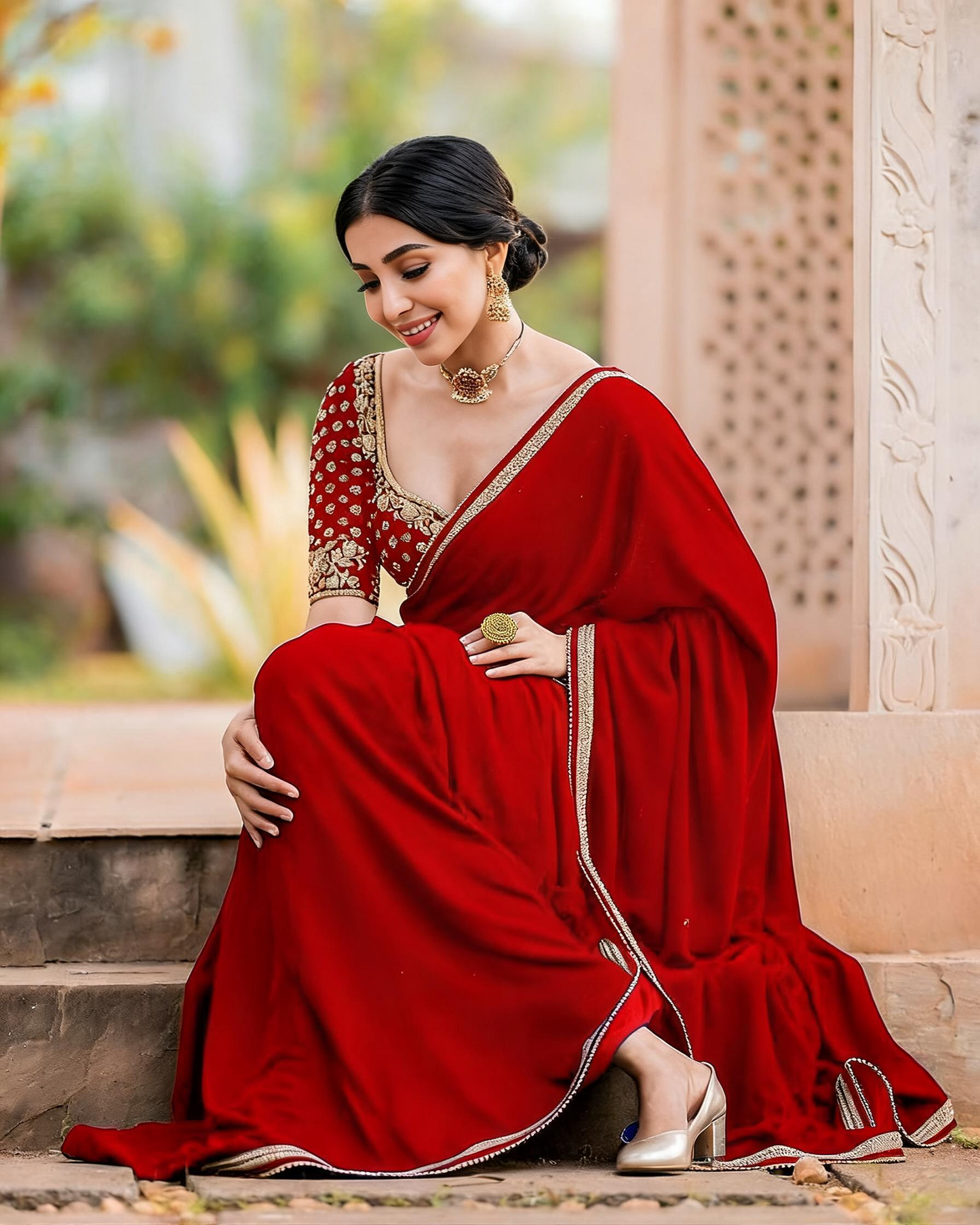 AD Premium Ring Perfect for Saree Blouse, Festival, Party-Function