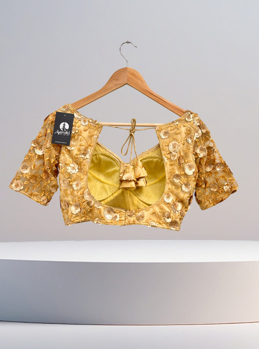 Designer Blouse-SS-Golden