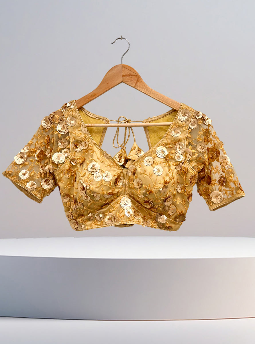 Designer Blouse-SS-Golden