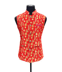 Waistcoat Golden-Red