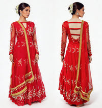 Boutique Designer Gown-Red 38