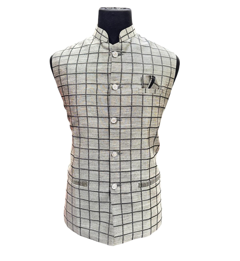 Modi Coat Check-Gray 42-44