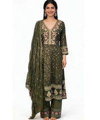 New Arrival Forever Hits Premium 3 Pc Party Wear Anarkali Suit Size 38 Fit for 36-38