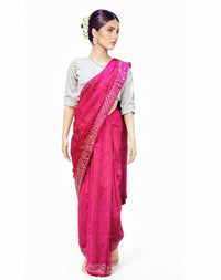 Siroski Saree Hot Pink