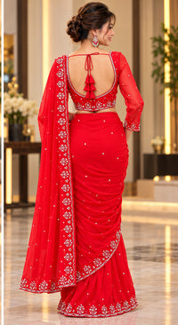 Party / Festival Wear Hand Work Boutique Saree Gn 34-36