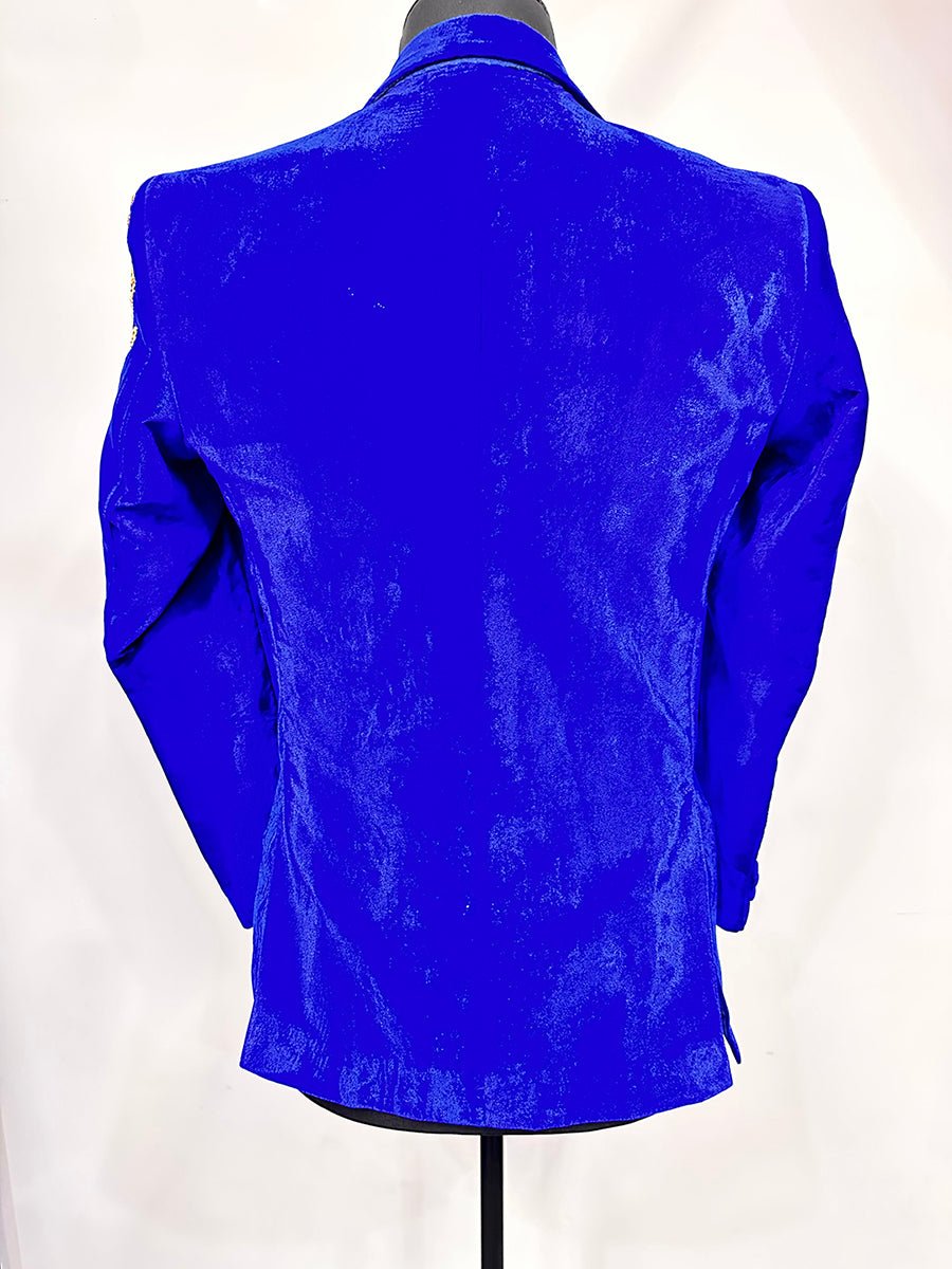 Velvet Kadai Blazer-R Blue