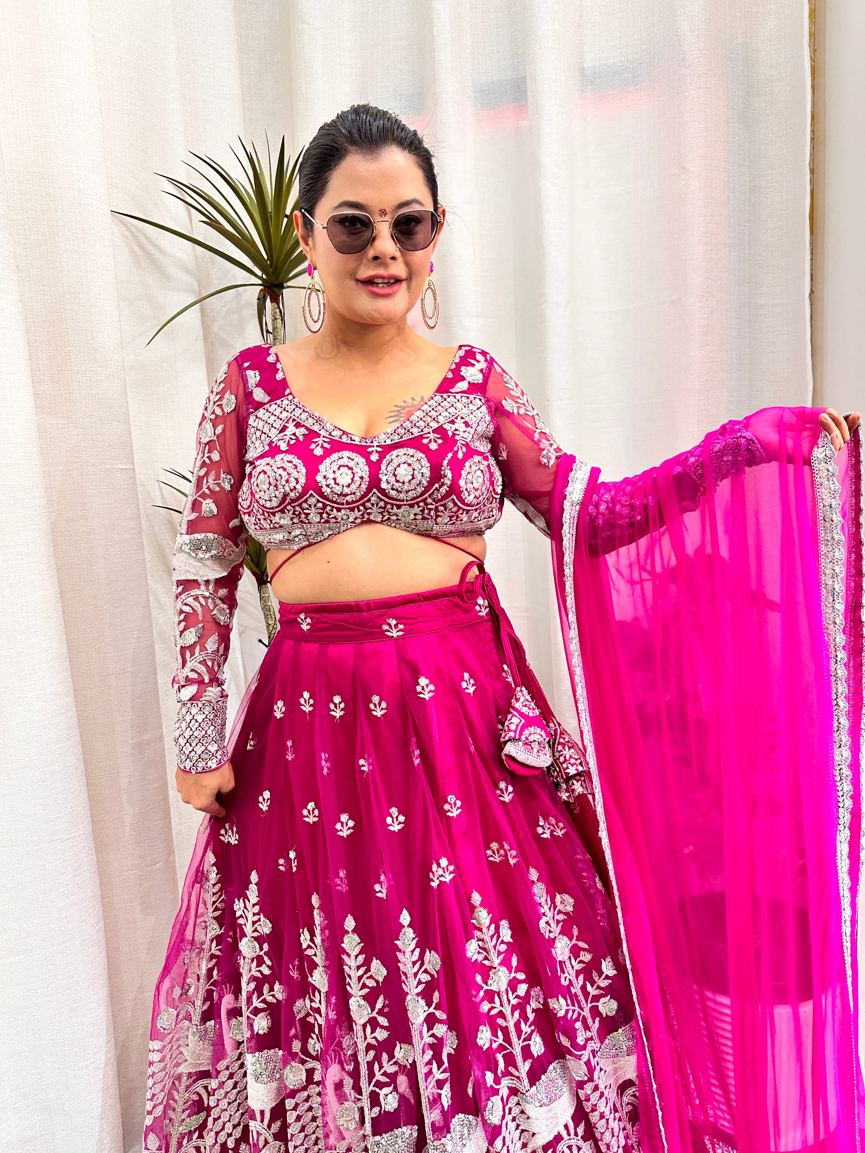 Hot Pink Lehenga Choli 1