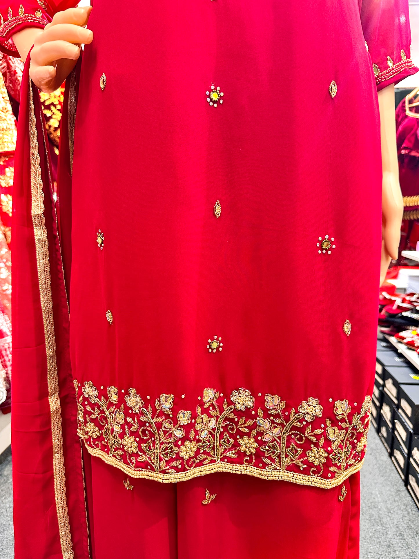 Party Wear Hand Work Suit RP