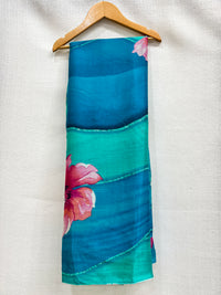 Trending Chiffon Saree Pico Falls Done