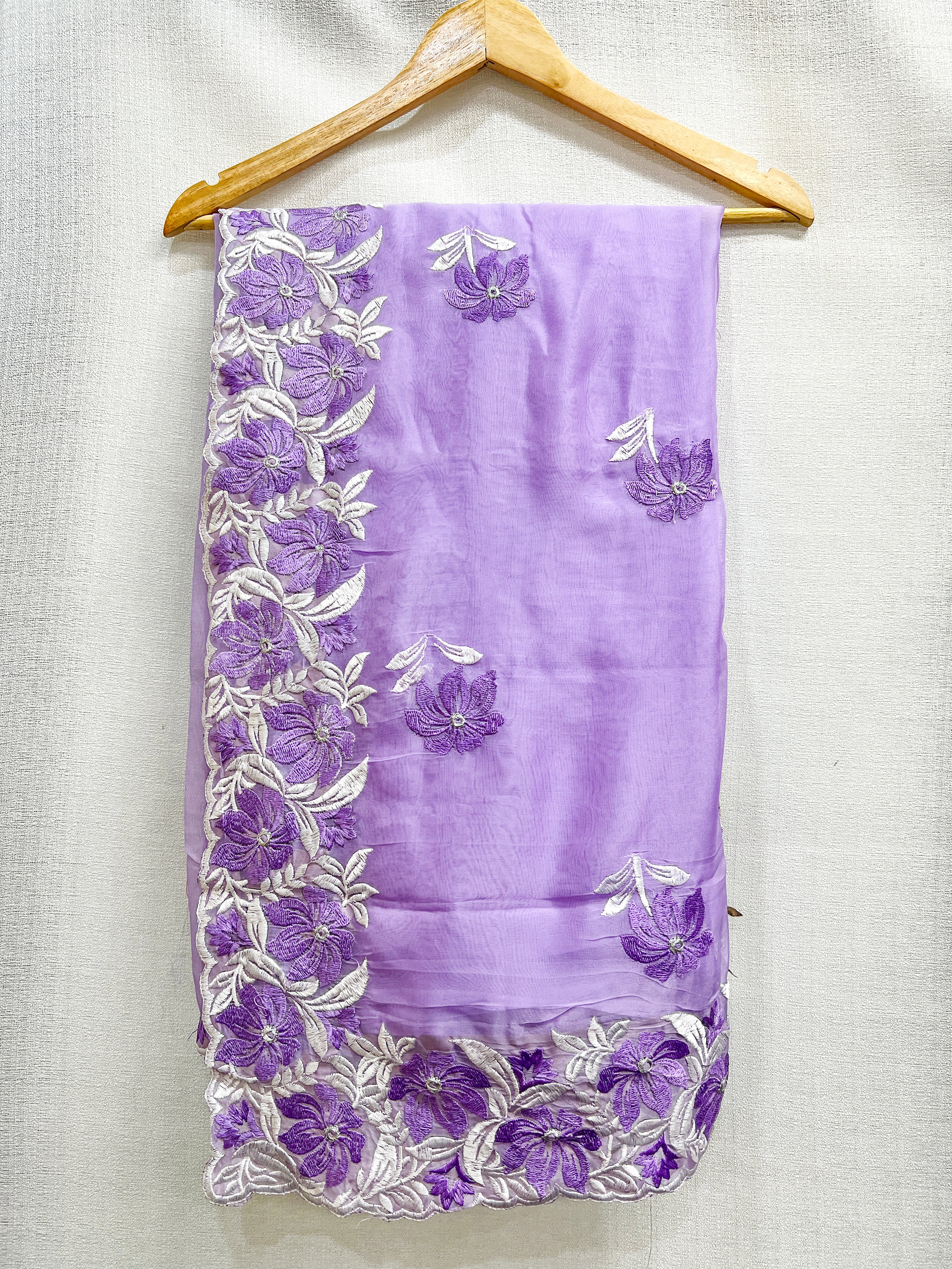 Purple Silk Saree