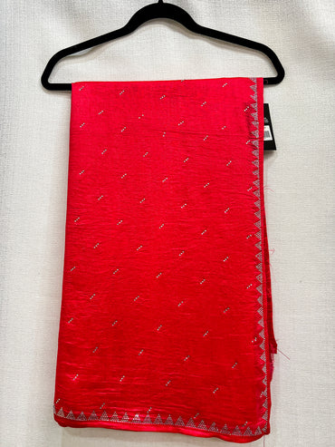 Light Weight Siroski Work Saree Perfect for Festival, Party and Function