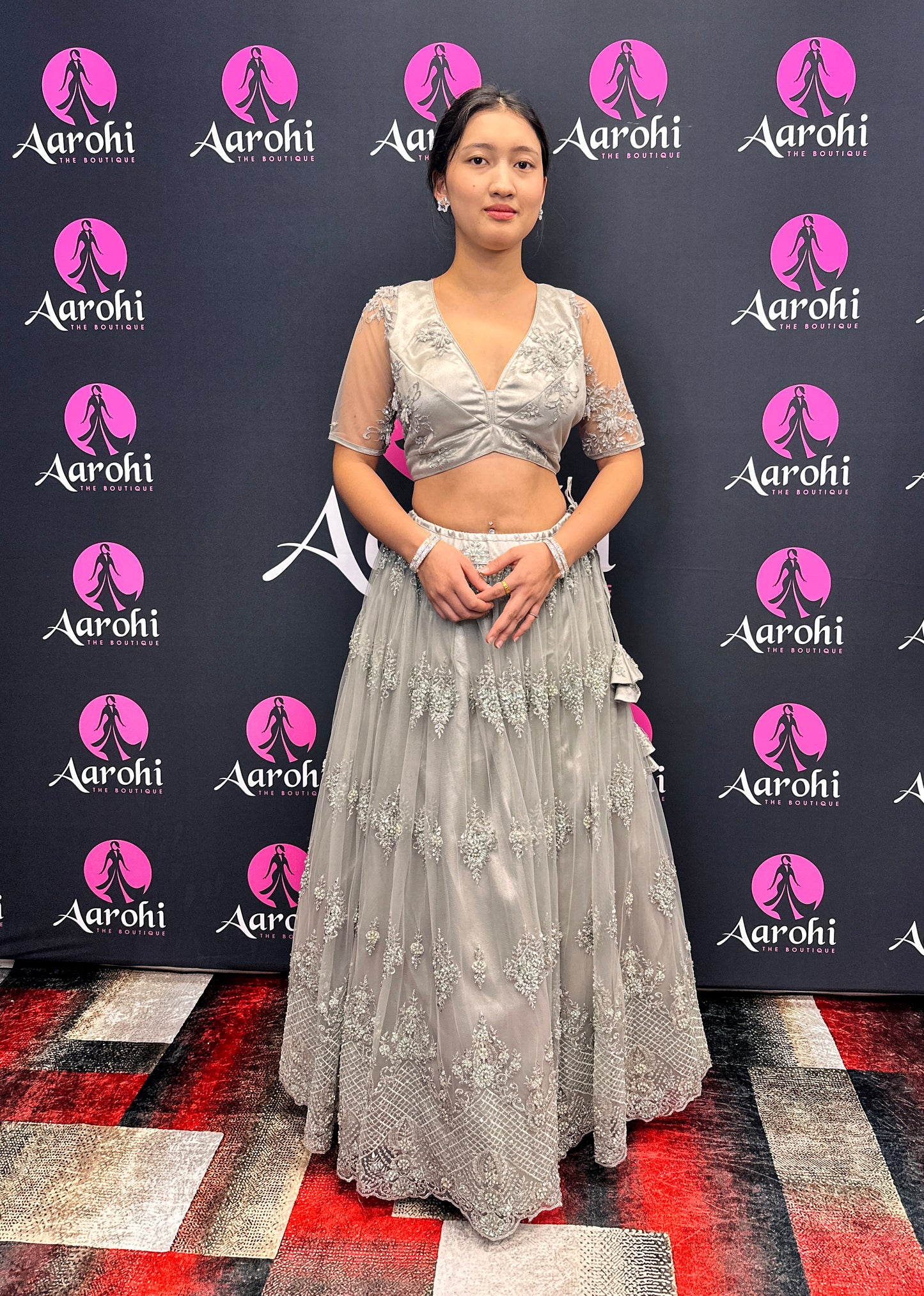 Hand Work Lehenga Choli Gray 40