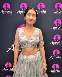 Hand Work Lehenga Choli Gray 40