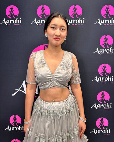 Hand Work Lehenga Choli Gray 40