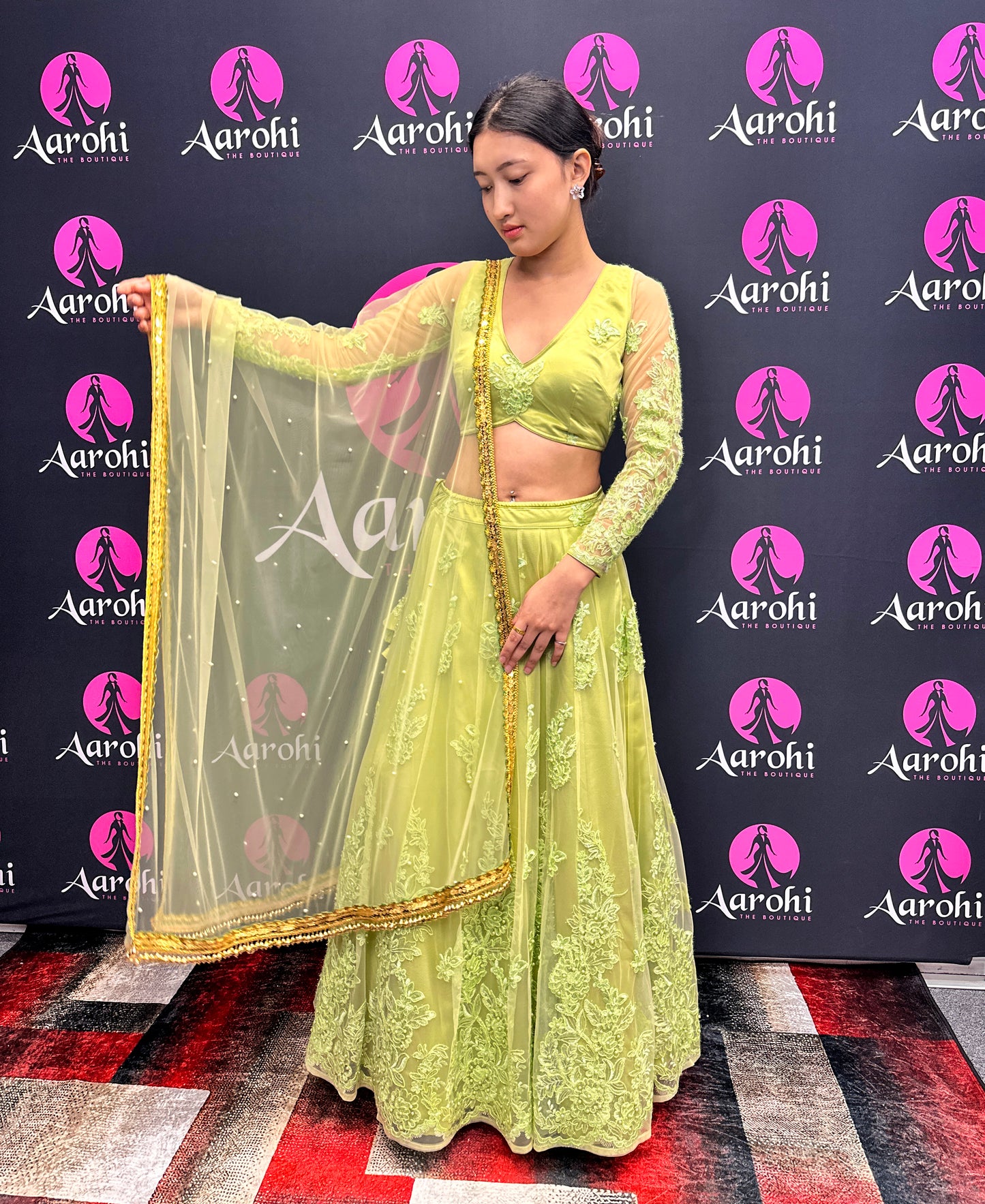 Beautiful Lehenga Choli-Parrot