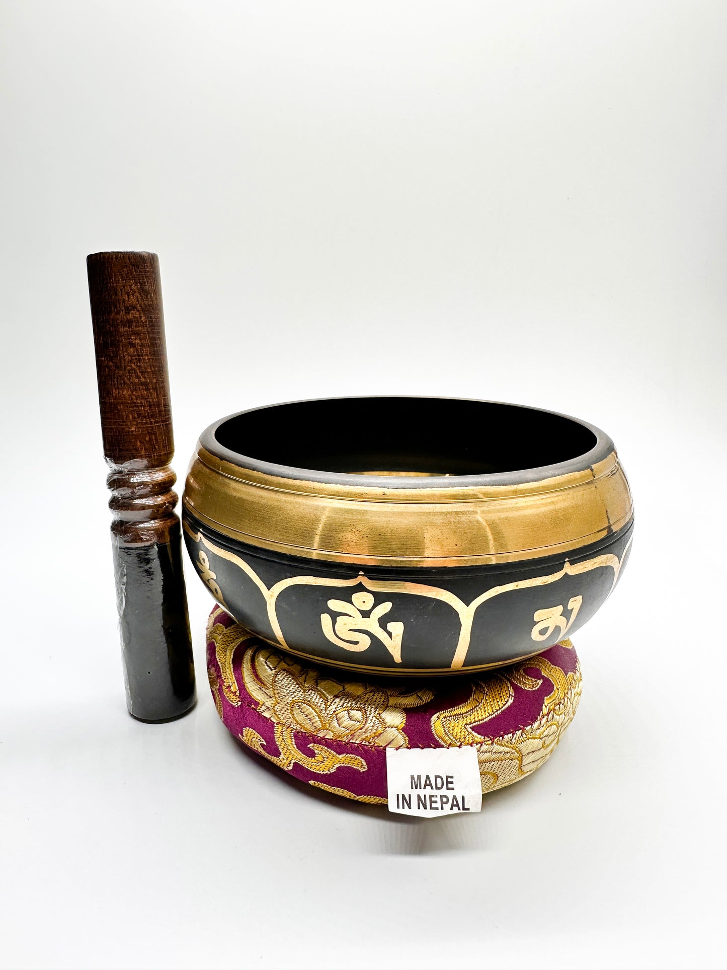 Singing Bowl With Cushion And Black Velvet Mallet | Hand Made