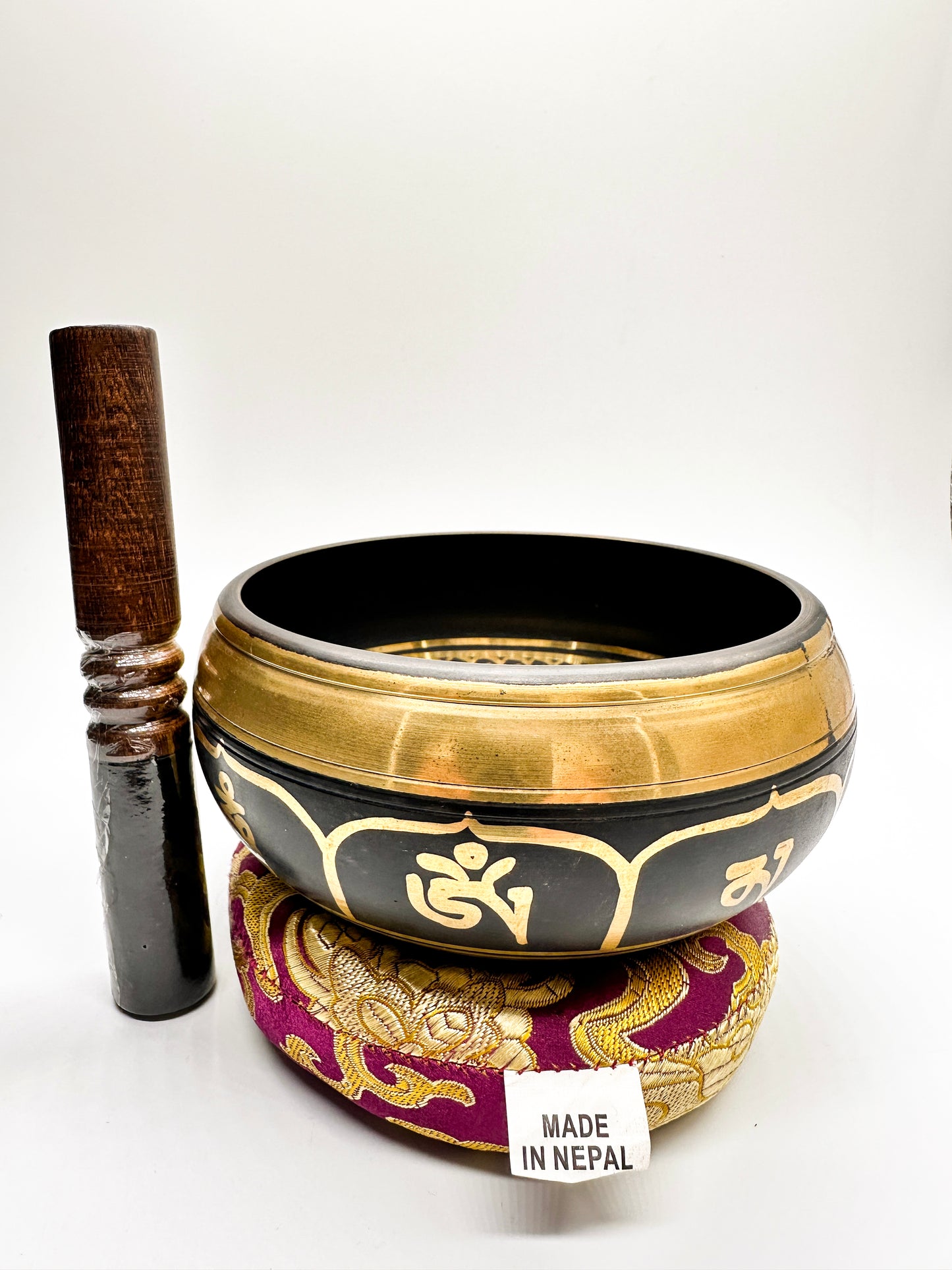 Singing Bowl With Cushion And Black Velvet Mallet | Hand Made