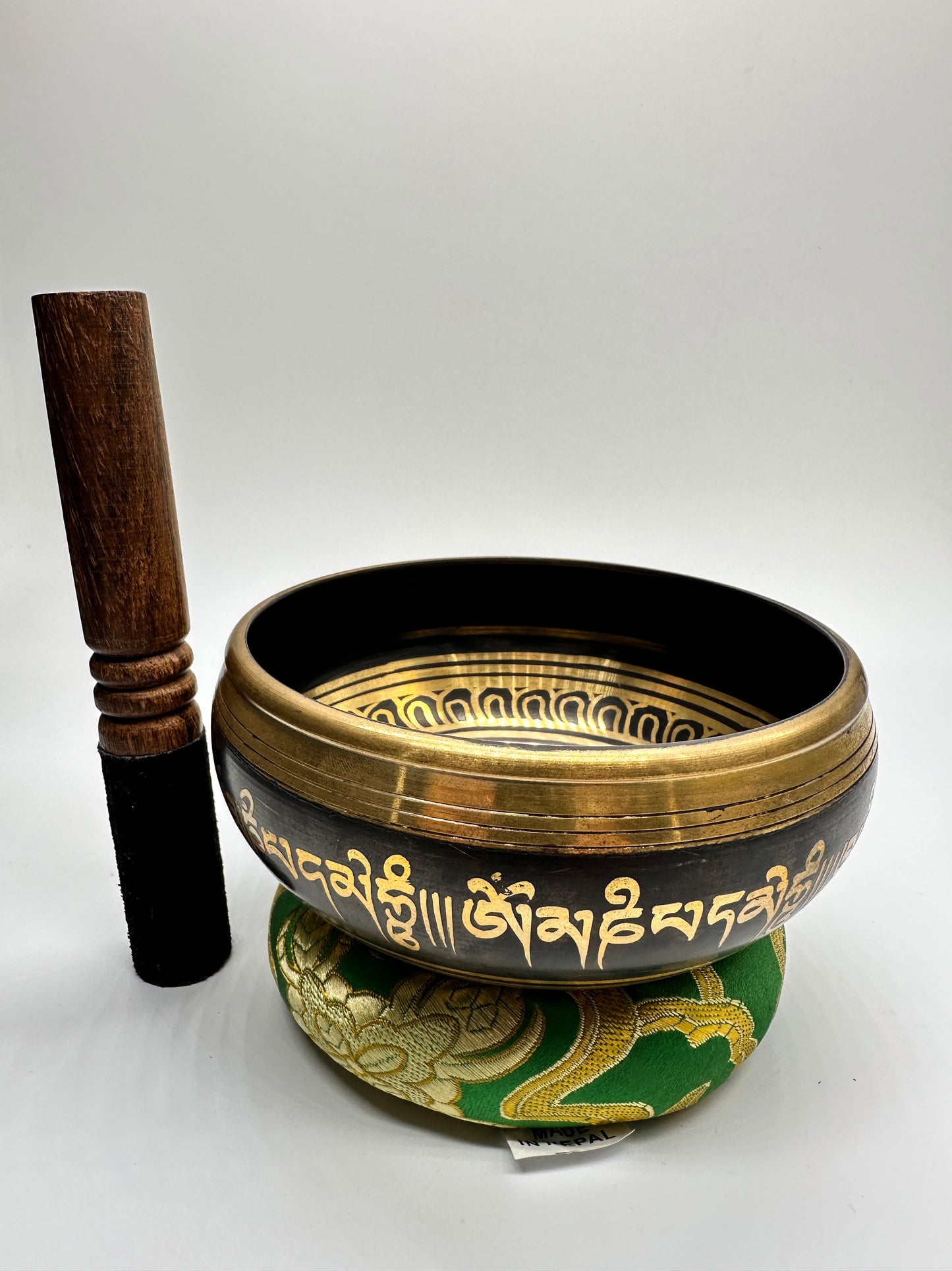 Singing Bowl With Cushion And Black Velvet Mallet | Hand Made