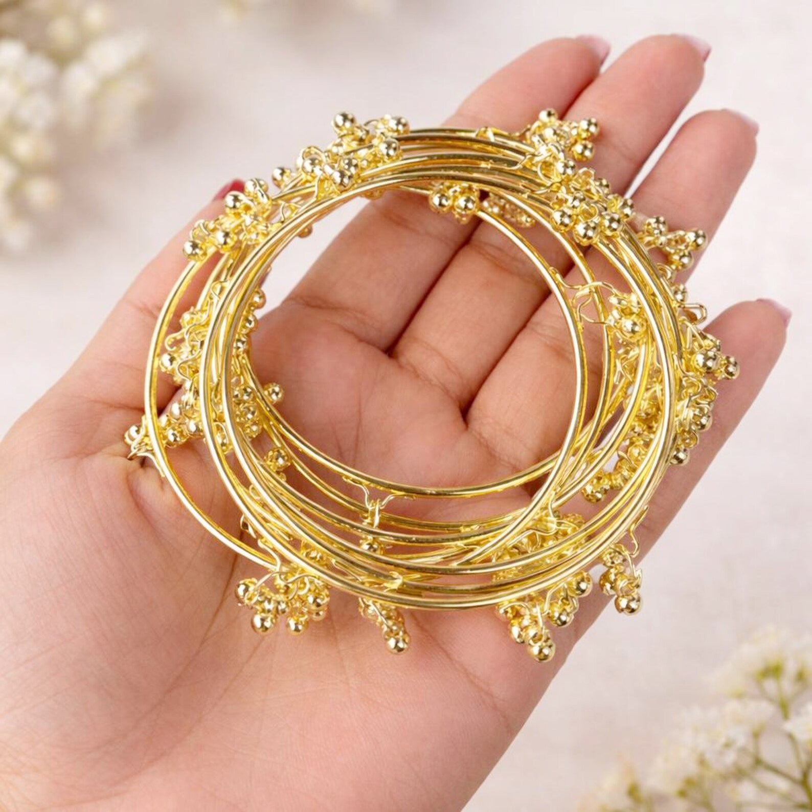 Beautiful Kashmiri Bangle-Golden