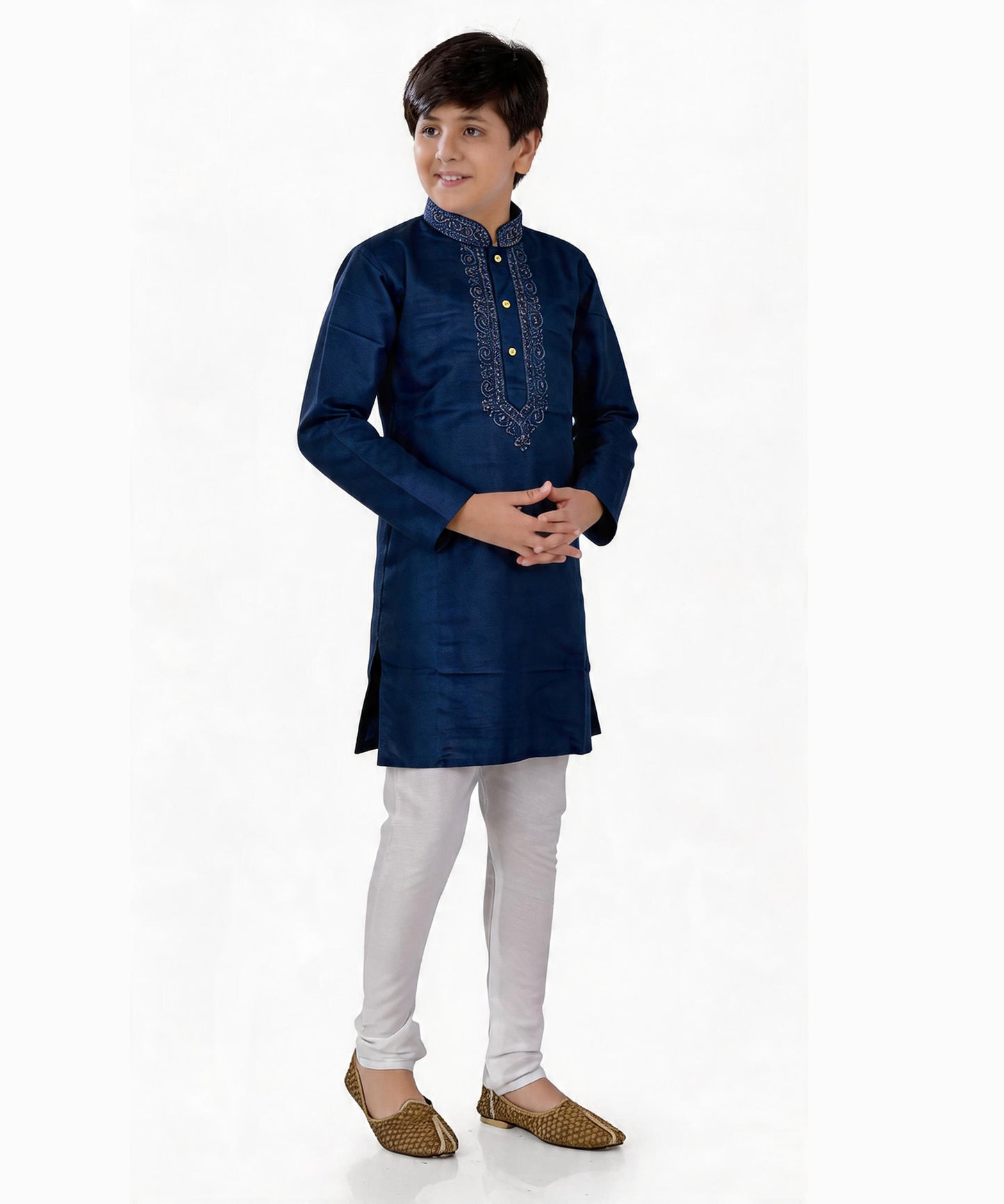 Kids Kurta Pyjama Set N Blue