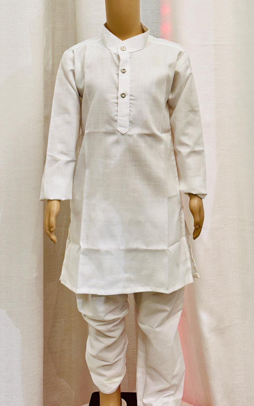 Kid's Pure Cotton Kurta Pyjama Set