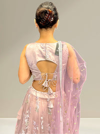 Hand Work Sleeveless Lehenga DP