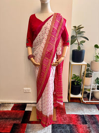 Light Weight Chunari Print Saree 0826 | 2 Color